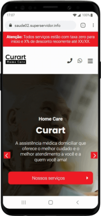 Projeto de site para empresas de home care